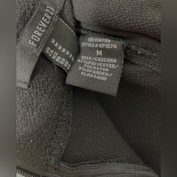 Forever 21 Split Leg Wide Pants Black M - Picture 7 of 7